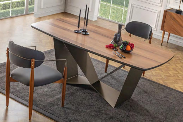Stilvolle Iesszëmmer Garnitur Designer Iessdësch 4x Polsterstull Anrichte