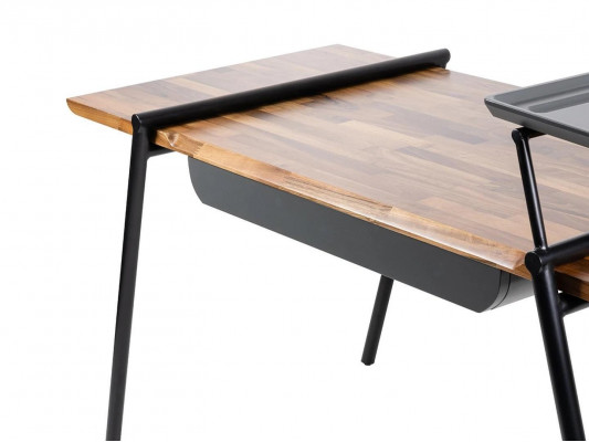 Bürosmiwwelen Aarbechtsdësch Braun Schreifdësch Holz Computerdësch Dësch Ariichtung