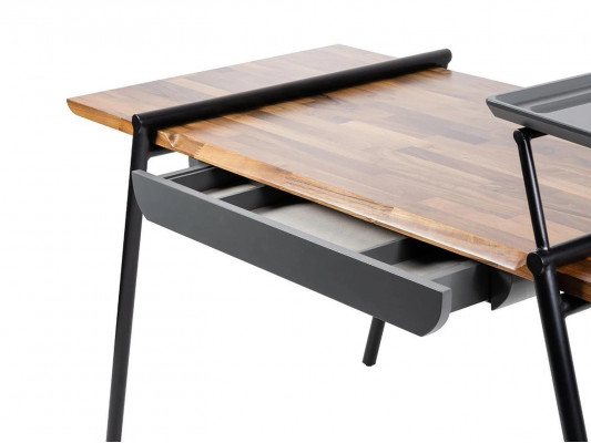 Bürosmiwwelen Aarbechtsdësch Braun Schreifdësch Holz Computerdësch Dësch Ariichtung