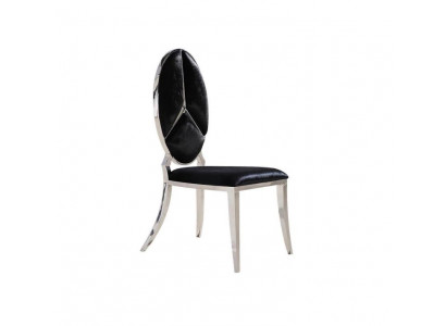Stull Schwaarz Nei Still Polsterstull Fauteuil Metall Lounge Design Miwwelen