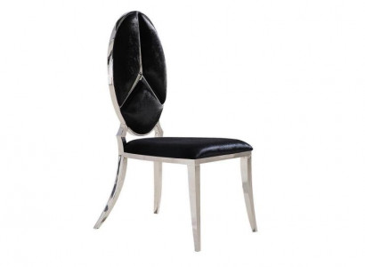 Stull Schwaarz Nei Still Polsterstull Fauteuil Metall Lounge Design Miwwelen