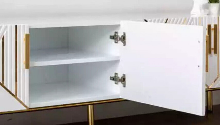 Wunnzëmmer TV Ständer Modern Holz Fernsehstänner Schaf Miwwelen