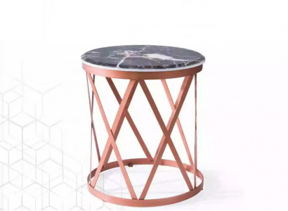 Wunnzëmmer Bäizëlltësch luxuriéis Luxus Miwwel Dësch brong Design nei