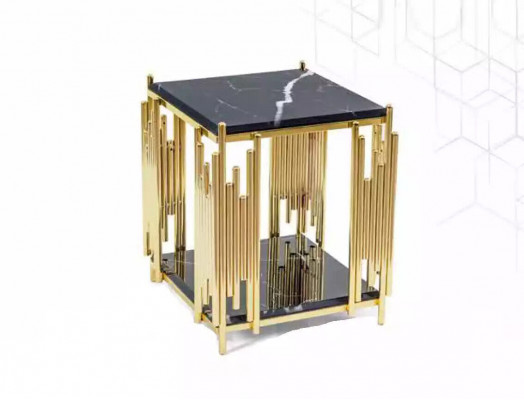 Niewentisch Wunnzëmmer Miwwelen Material schwaarz Edelstol Design