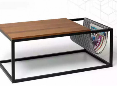 Wunnzëmmer Couchdësch brong Miwwelen Dësch Luxus nei Modern Design Holz