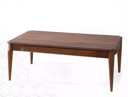 Canapé Dësch Holzdësch Luxus Möbeldesign Wunnzëmmerdësch Modern brong