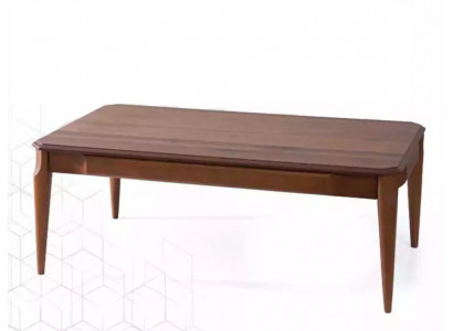 Canapé Dësch Holzdësch Luxus Möbeldesign Wunnzëmmerdësch Modern brong