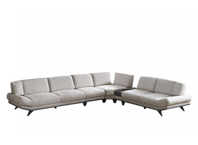 Gréis Wunnzëmer Sofa L-Form Wunnlandschaft Eckssofa Polster Canapé Nei