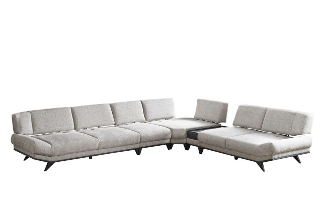 Gréis Wunnzëmer Sofa L-Form Wunnlandschaft Eckssofa Polster Canapé Nei