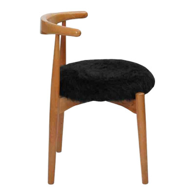 Luxus Iesszëmmer Holz 6x Stull Braun Ouni Armlehn Design gepolsterte Stull