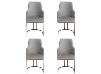 Modern gro Esszëmmerstill stilvoll Kichenstill Luxus Design 4x Still nei