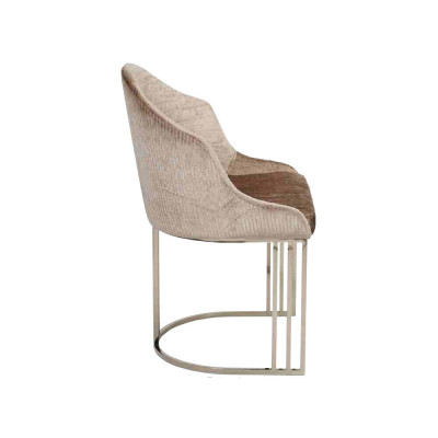 Iesszëmmer Still Luxus 4x Still Textil Design Metall Modern Stull Miwwelen