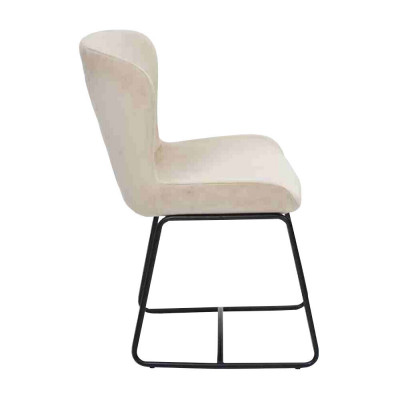 Iesszëmmerstull 4x Still Iesszëmmer Modern Stull Metall Design Wäiss