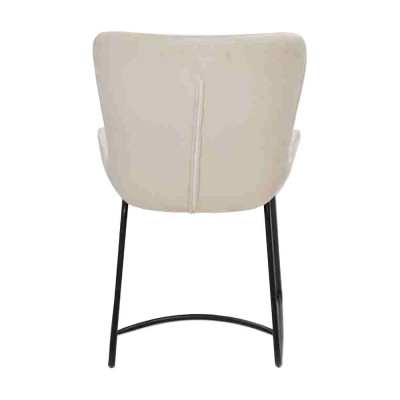 Iesszëmmerstull 4x Still Iesszëmmer Modern Stull Metall Design Wäiss