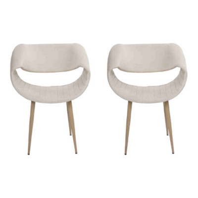 Modern 2x Still Polsterstull Luxus Fautteuil Lehnstull Iesszëmmer Wunnzëmmer Nei
