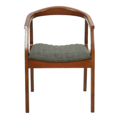 Stull Braun Design Wunnzëmmer Iesszëmmer Holz Still Polster mat Armlehn