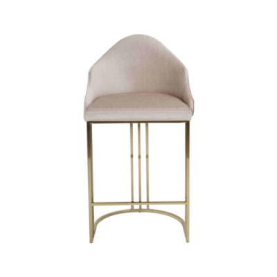 Luxus Iessdësch Stull Beige Sëtzstull Miwwelen Ariichtung Sëtzpolster Still