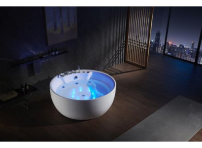 Ronn Badkader Whirlpool Wann LED Spruddel Wann Massage Design Wellness