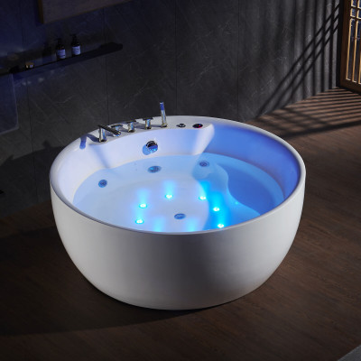 Ronn Badwanne Whirlpool Wanne Relax Wannen Spa Wäiss 150cm Spruddel Massagedüsen