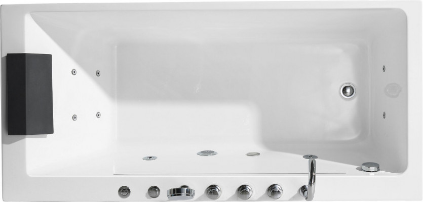 Whirlpool Buedbidden Spa Baden LED-Beliichtung Massagedüsen Spruddel