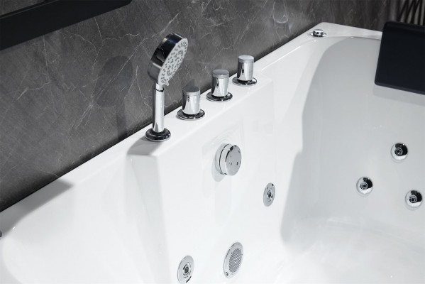 Whirlpool Massagedüsen Badewanne Duebelt Wanne Eckbadewanne Wanne fir 2 Persounen
