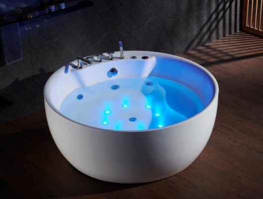 Indoor Whirlpool Buedbidden Whirlwanne Waasserstralen Spa Wanne Relax 