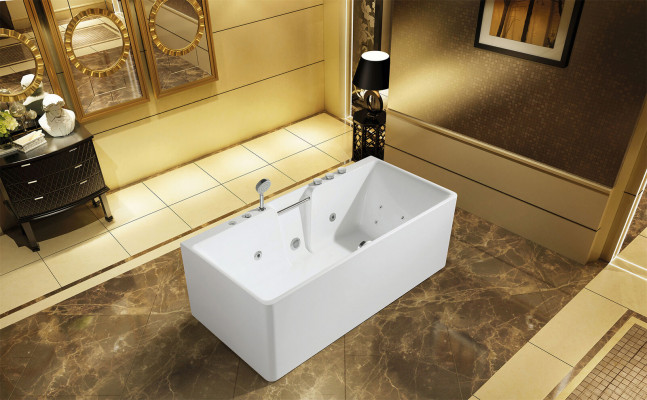 Whirlwanne Indoor Whirlpool Buedbidden Home Spa Wäiss Wanne Relax
