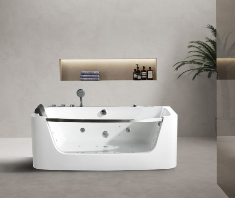 Luxus Whirlpool Buedbidden 150x80cm Glasfront Bidden Buedbidden Luxus Bidden