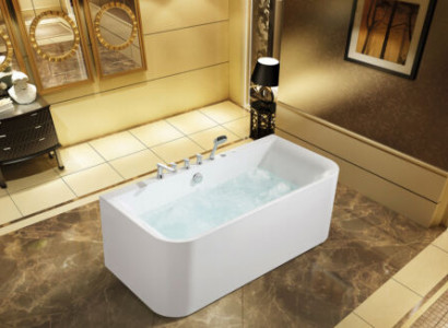 Badewannd Wanne Spa Wannen Buedzëmmer 170x80 Badewannen Wäiss Acryl Armaturen