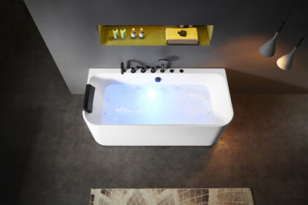 Acryl Wirbelbad Indoor Whirlpool Buedbidden Heem Spa Wäiss
