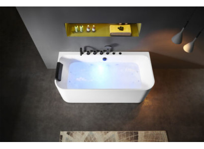 Acryl Wirbelbad Indoor Whirlpool Buedbidden Heem Spa Wäiss
