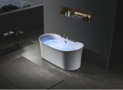 Acryl Whirlwanne Indoor Whirlpool Badewanne Heem Spa Wäiss