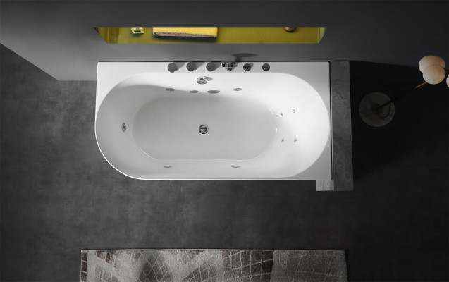 Acryl Wirbelwann Indoor Whirlpool Badwanne Heem Spa Wäiss
