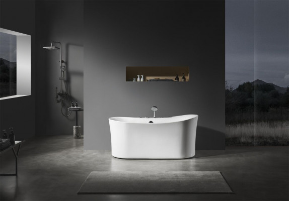 Acryl Whirlwanne Indoor Whirlpool Badewanne Heem Spa Wäiss