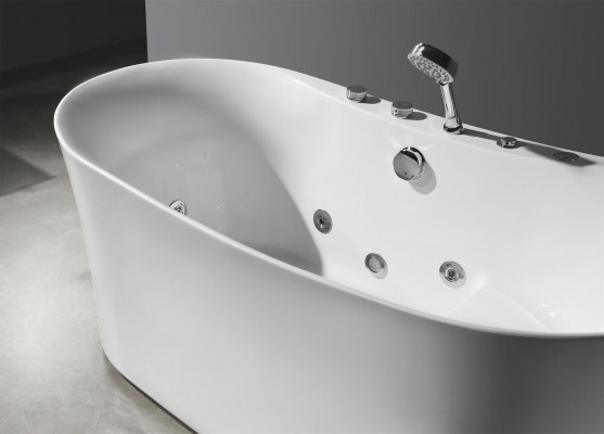 Acryl Whirlwanne Indoor Whirlpool Badewanne Heem Spa Wäiss