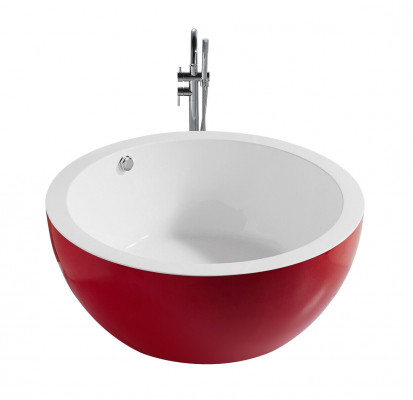 Fräistoend Badewanne Wanne Standbadewanne Ronn Rout Modern Buedzëmmer