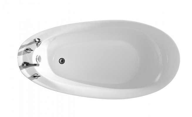 Badekummer Owal Buedbidden Fräistehend 160x80 Armaturen Komplett