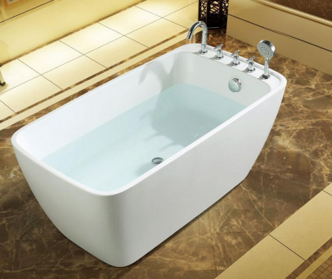 Wanne Buedzëmmer Acryl Buedbidde Wäiss Fräistoend Buedbidde Zäiteméisseg