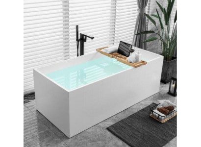Steebadewanne Buedzëmmer Acryl Badewanne Wanne Wäiss Zäitemodern