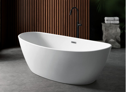 Acrylbadewann Wanne Standbadewann Fräistoend Modern Buedzëmmer