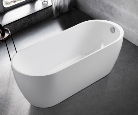 Wanne Buedzëmmer Acryl Badewanne Wäiss Steebadewanne Zäiteméisseg
