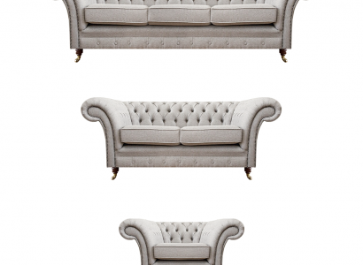 Wunnzëmmer Sofas Komplett Fauteuil Luxus Sëtz Grom Chesterfield Polstermöbel