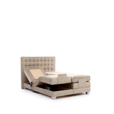 Luxus Schlofkummerbett 160x200cm Gepolstert Bett Textil Ariichtung Miwwel Nei