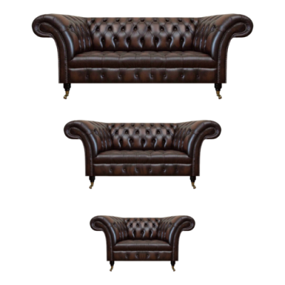 Wunnzëmmer Polstermiwwelen Chesterfield Sofas Canapé Lieder Luxus Sofa Set.