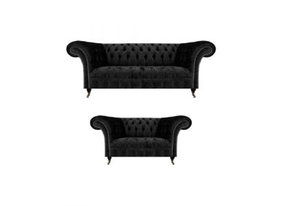 Nei Komplett Sofa Dräisiwwel Couch Chesterfield Zwou-Sëtz Sofas Wunnzëmmer