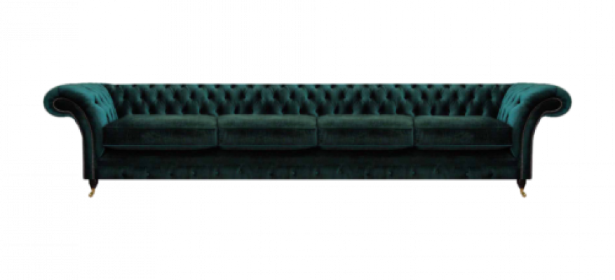 Grousst Sofa Miwwel Wunnzëmmer Sofa Couch Véiersëtzer Chesterfield Stoffsofa