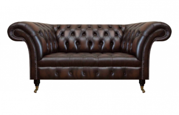 Brong Luxus Lieder Sofa Zweisëtzer Couch Wunnzëmmer Polstermöbler Chesterfield