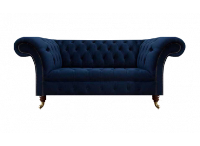 Wunnzëmmer Canapé Zweisëtzer Couch Polsterschehen Chesterfield Design Miwwelen