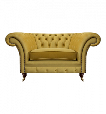 Nei Luxus Still Giel Sëtz Ariichtung Chesterfield Wunnzëmmer Textil