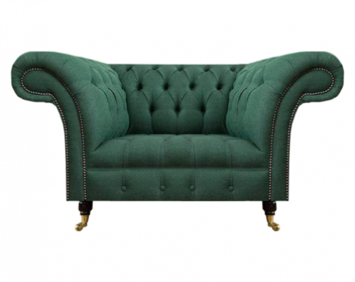 Wunnzëmmer Fotell Luxus Polstermöbel Gréng Polstersetzer Chesterfield Nei
